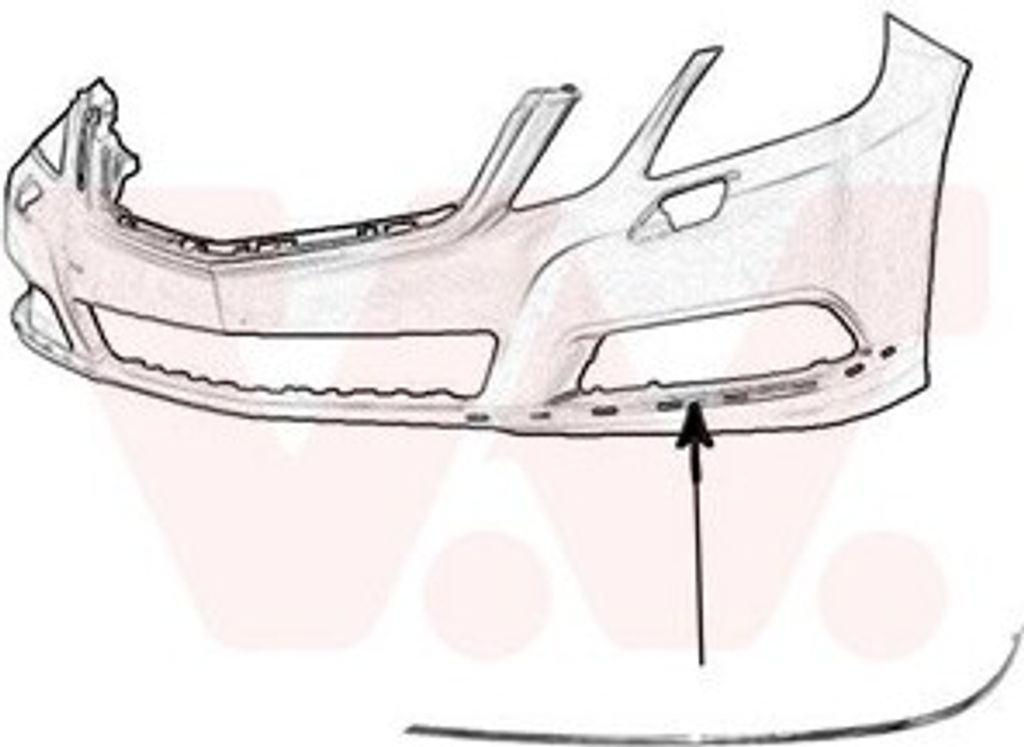 VAN WEZEL 3044581 Stoßstangen-Abdeckung Vorne Links passend für MERCEDES-BENZ E-Klasse Limousine (W212) E-Klasse T-modell (S212)