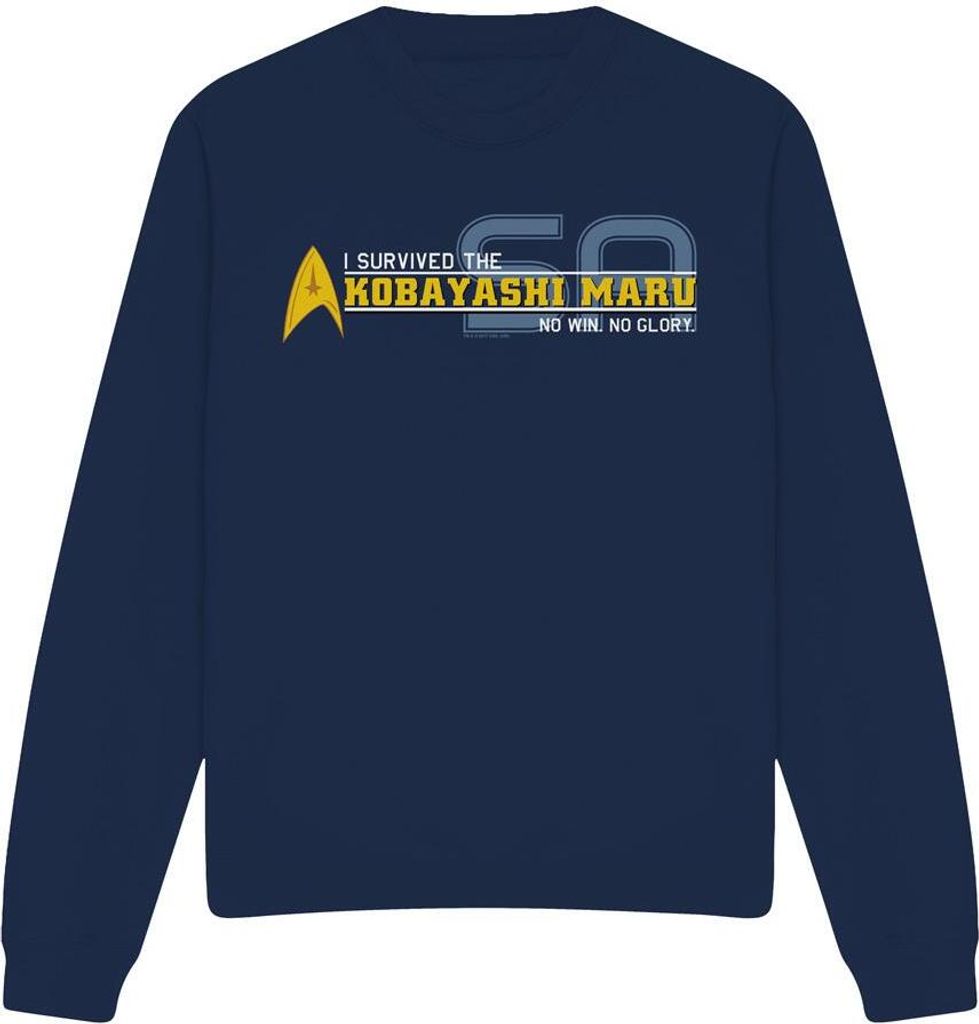 Star Trek - "I Survived" Sweatshirt für Herren/Damen Uni TV12348 (XXL) (Marineblau)