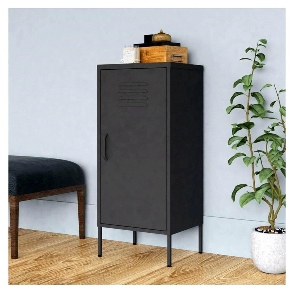 Lagerschrank Anthrazit 42,5x35x101,5 cm Stahl Multifunktionsschränke aus Metall