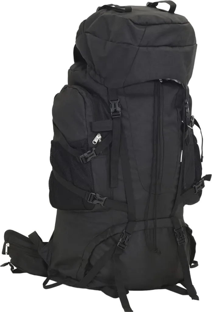 Zaino da Trekking Nero 60L Hommie - Zaino Montagna in Tessuto Oxford