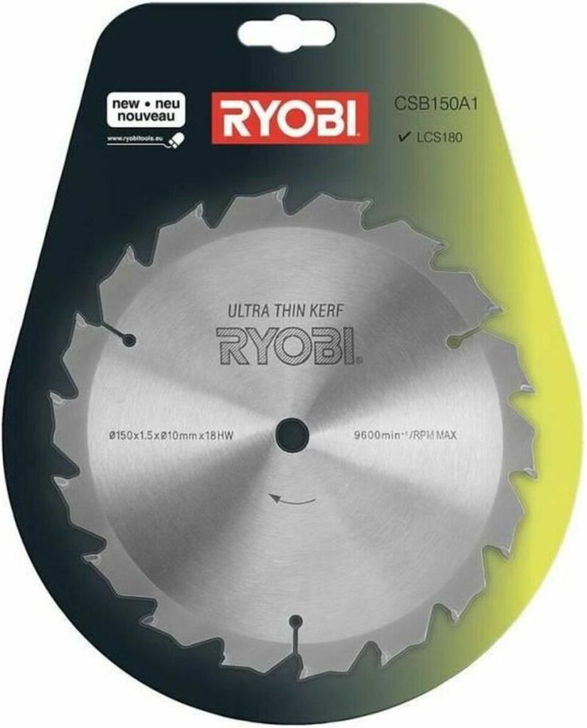 Ryobi CSB150A1 Lama circolare Ø 150 mm 10 mm 1,5 mm 18T Immagine del prodotto 