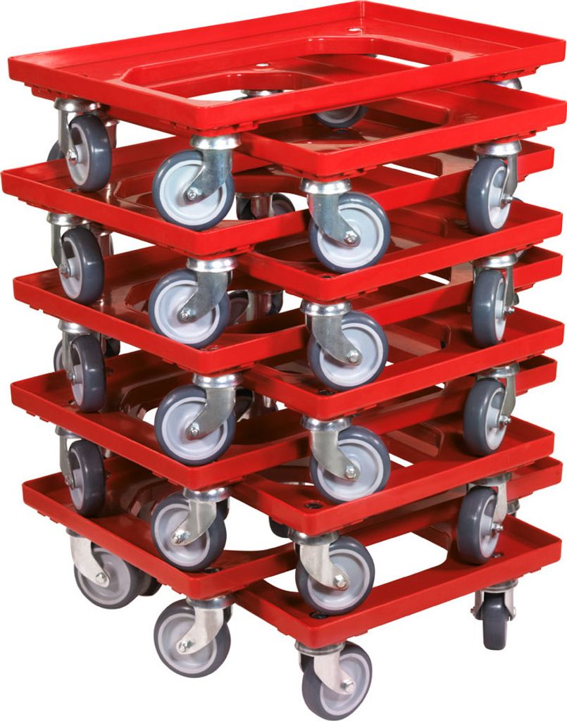 10 x Stück Transportroller Transportwagen Euroroller für Produktbild 