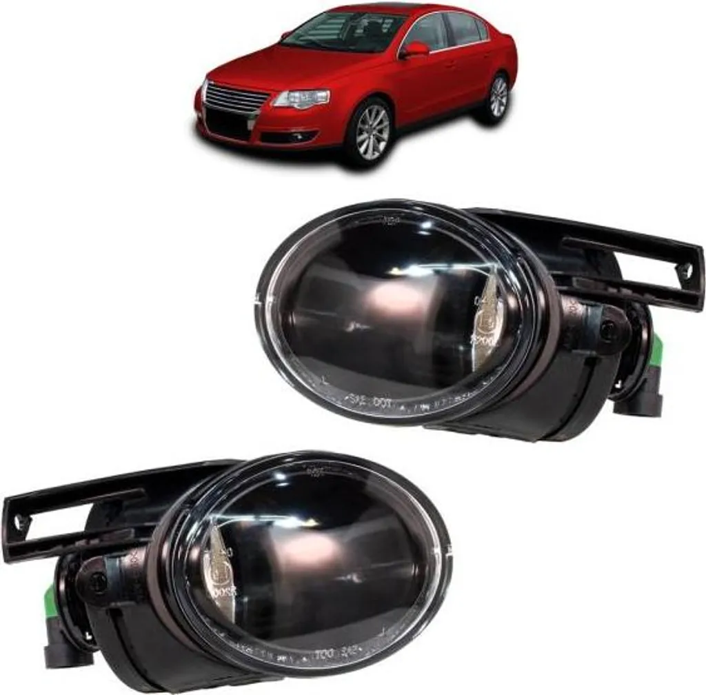Phares antibrouillard chromés pour VW Passat 3C avec ampoules HB4 incluses