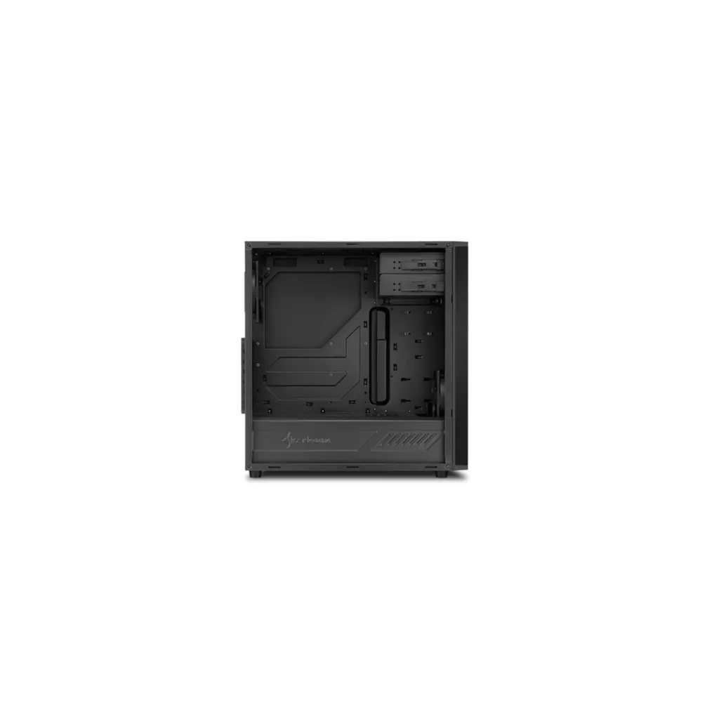 Boîtier PC Sharkoon M25-V Midi Tower Noir pour configuration ATX épurée