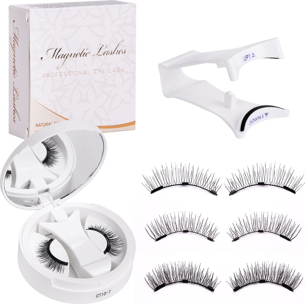 Magnetisches Wimpernset Schwarz 2,5 cm Länge, Produktbild 