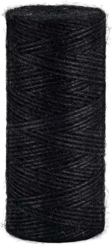 Ficelle de jute noire de 2 mm pour la décoration de votre jardin