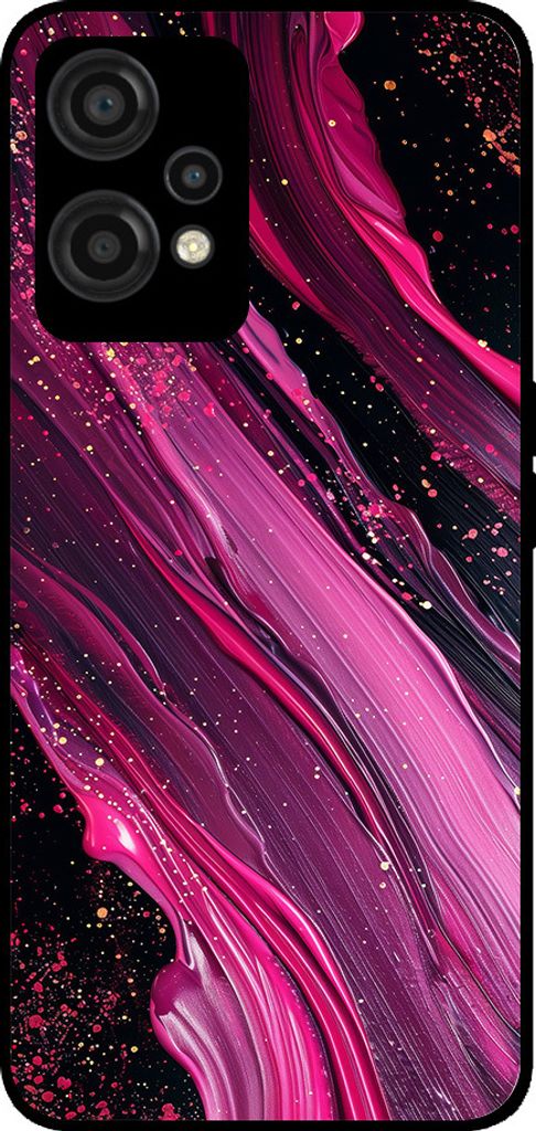 Smartphonica Telefon Fall geeignet für OnePlus Nord CE 2 Lite mit Marmor-Druck - TPU zurück Abdeckung Fall Marmor-Design - lila rosa