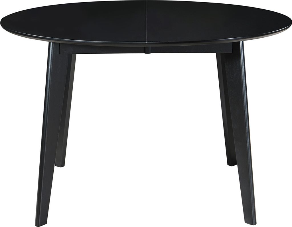 Miliboo - Design-Esstisch rund ausziehbar Schwarz L120-150 Produktbild 