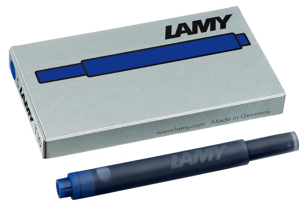 LAMY Großraum-Tintenpatronen T10 blau im Blister 5 Patronen