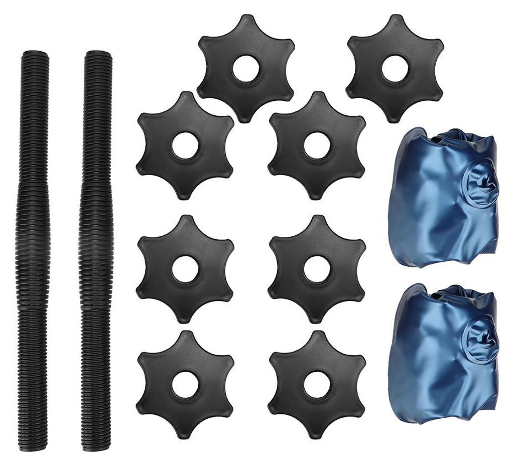 Damen-Fitness, tragbar, verstellbar, mit Wasser gefüllt, Hantel, Armmuskeltraining, Heim-Yoga-Formungsausrüstung, Blau, 8–10 kg