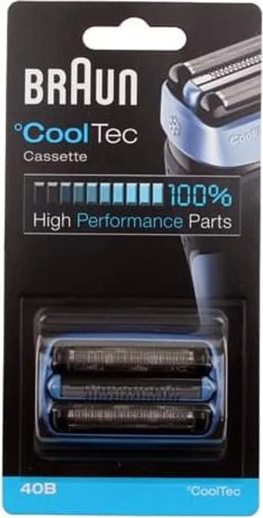 Finis les irritations : Cassette Braun Cooltec 40b pour peau sensible