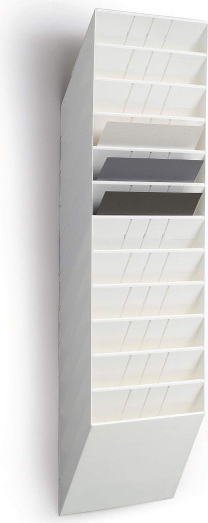 DURABLE Pojemnik na ulotki FLEXIBOXX 12 A4 poziomy, Bia?y, Zdjęcie produktu 