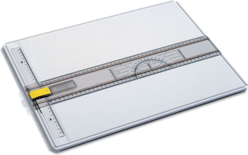 Zeichenplatte Economy-Board A3 schlagfester Kunststoff grau Packung mit 10 Stück