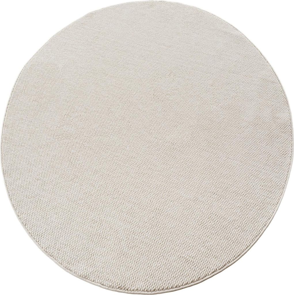 Ayyildiz | Moderner Teppich - 3D Optik Würfel Struktur - Geflecht Muster - Wohnzimmer Kurzflor - creme - 120 cm x 120 cm