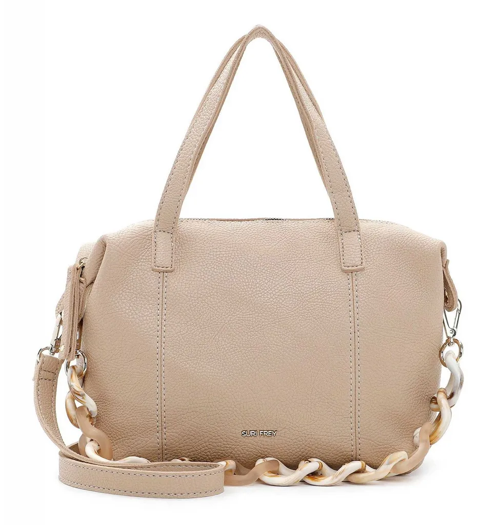 Sac à main Candy SURI FREY Sand beige avec bandoulière et finitions