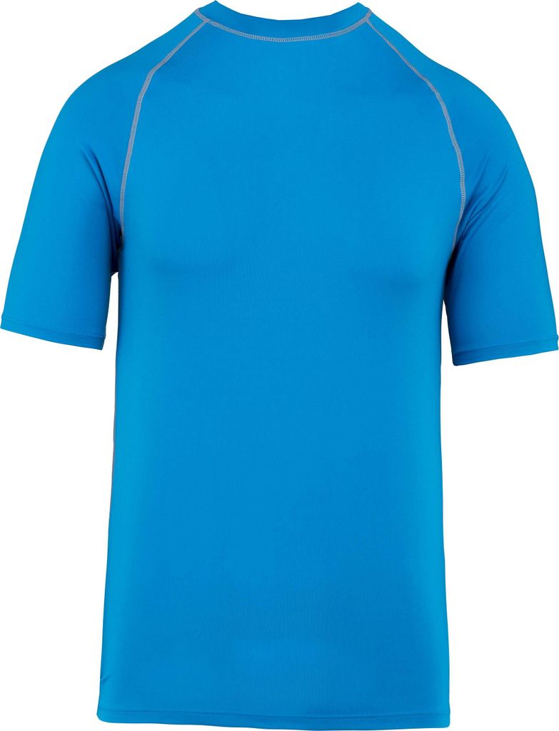 Proact Herren Surf T-Shirt Badeshirt UV-Shirt Schwimmshirt Surfshirt, Größe:S, Farbe:Aqua Blue