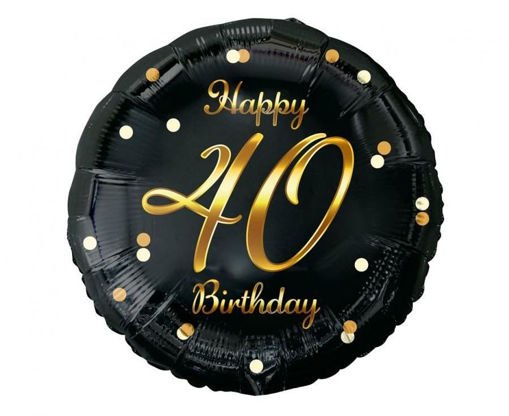 Palloncino 40 anni - Buon compleanno - 45 cm Immagine del prodotto 