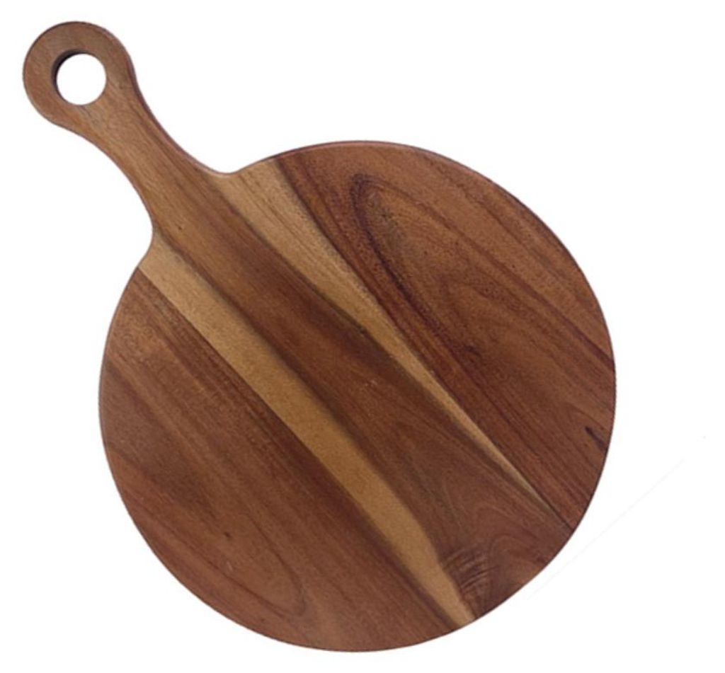 INF Akazienholz Schneidebrett 41.8x29.8x1.5cm Holz Servierbrett Camping