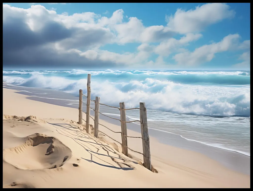 Grande Affiche Océan 100 x 75 cm Impression Premium Murmures Marins