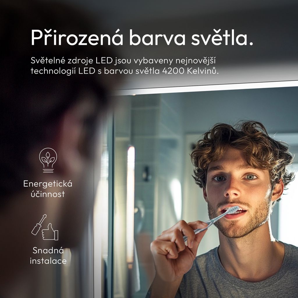 Koupelnové zrcadlo s osvětlením TALOS Moon LED koupelnové Obrázek produktu 5