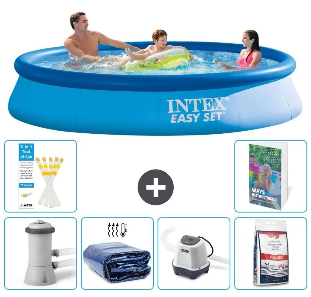 Easy Set Pool Rund - 366x76 cm - 7-teilig S329