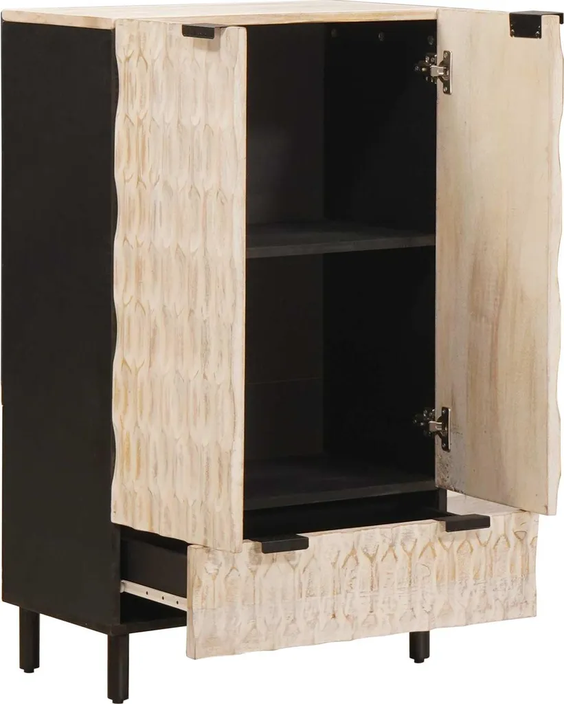 Offerta vidaXL Highboard Bianco Lavato - Mobile Alto Design Scontato