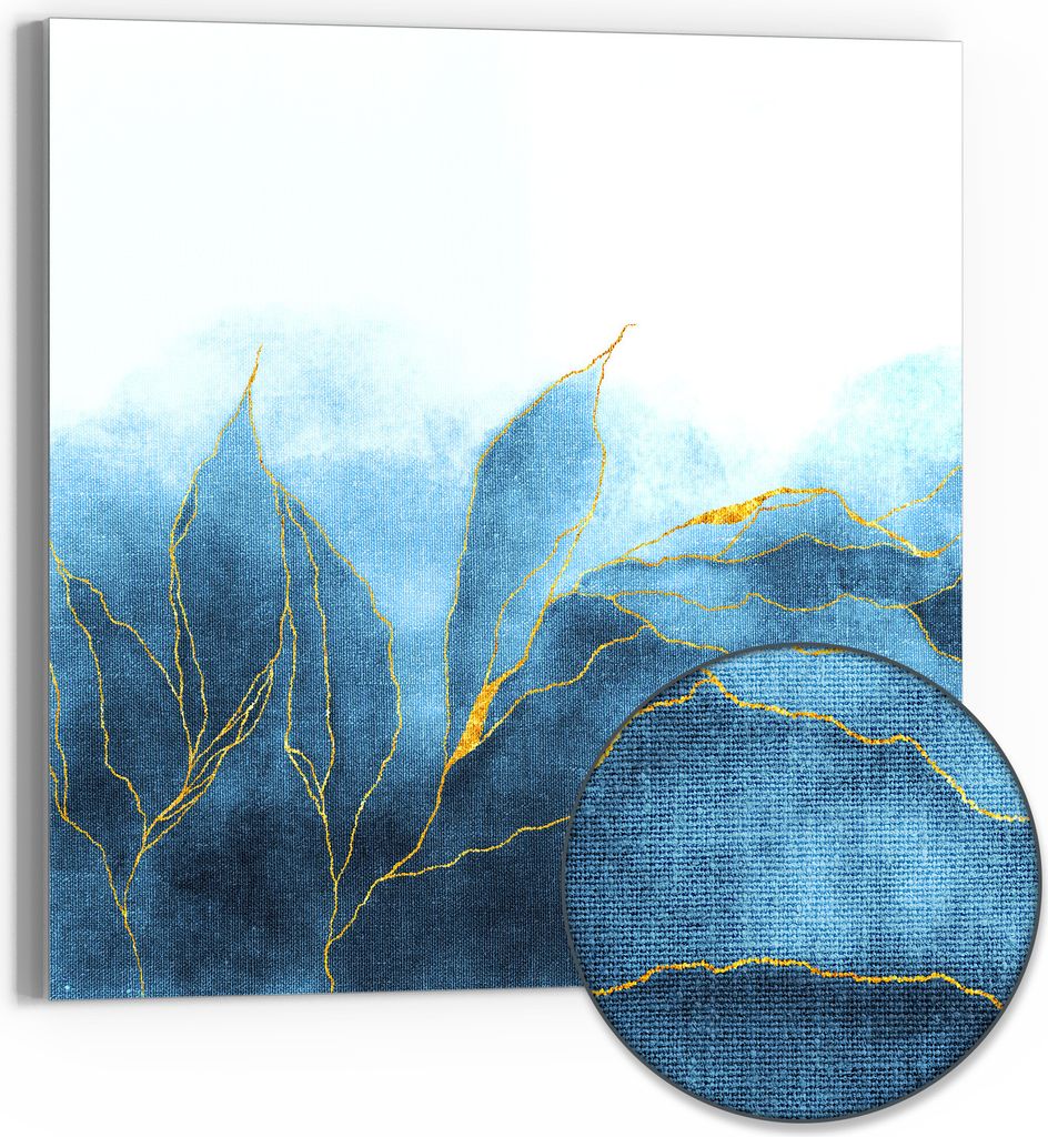 DEQORI Hybrid Leinwand Bild 30x30 cm 'Blauer Produktbild 