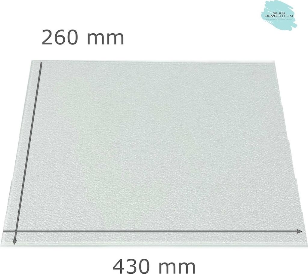 Kühlschrank Einlegeboden - Ornament504 - 4 mm - eckige Ecken - 430 mm x 260 mm - (116,62 EUR / qm - Mindestbfl. 0,25 qm - Kantenb 5,35 EUR / lfm.)