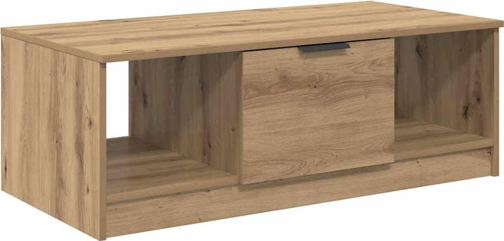 Couchtisch Artisan-Eiche 102 x 50 x 36cm Holzwerkstoff
