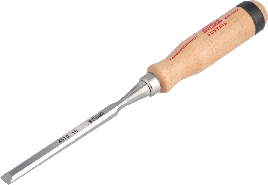 Scalpello Legno Stubai Ø 10mm Manico Faggio - Strumento Falegnameria