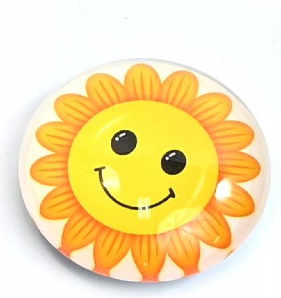 Glasmagnet Emoji Kühlschrankmagnet 4cm Lustig Deko Büro Küche Zufallsmotiv 1 Stück