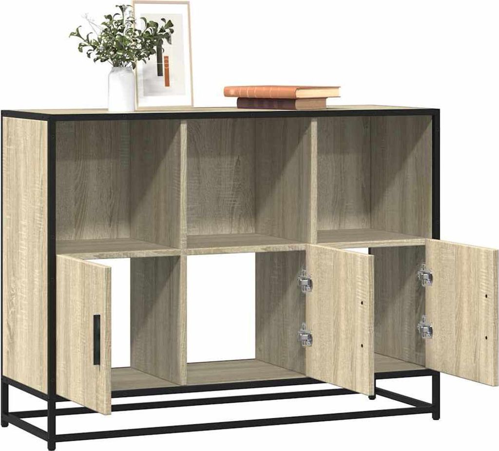 "2026 Promotion" Sideboard Wohnzimmer - Sonoma-Eiche 100x35x76 cm Holzwerkstoff - Kommoden CC30714