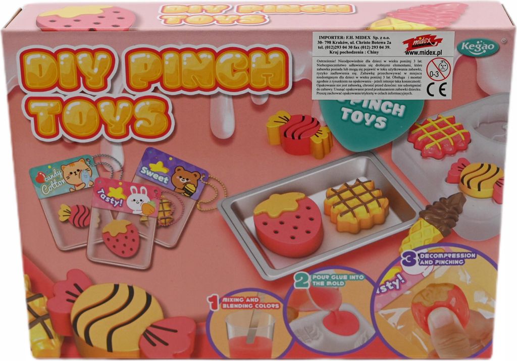 DIY Squishy Set Süßigkeiten Selber Machen - Kreatives Bastelset für Kinder - Antistress Spielzeug
