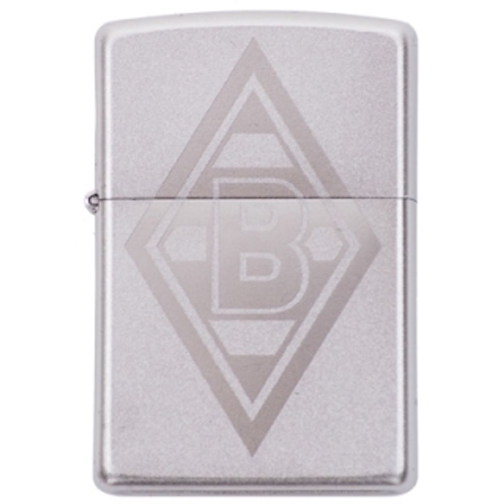 Borussia Mönchengladbach Zippo Feuerzeug chrom satin Produktbild 