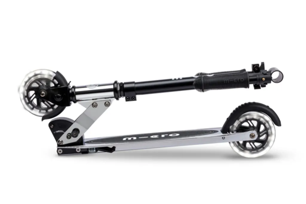 Trottinette Micro Sprite LED Silverchrome pliable pour enfants - 4