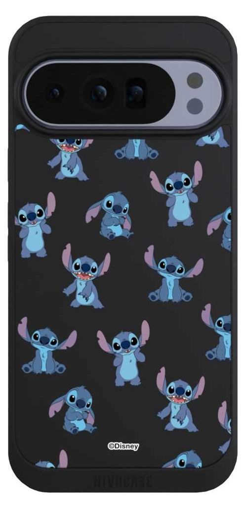 NIVOCASE Handyhülle für Google Pixel 10 Pro XL Hülle NIVOpure Case Schwarz Disney Offizielles Lizenzprodukt Lilo & Stitch
