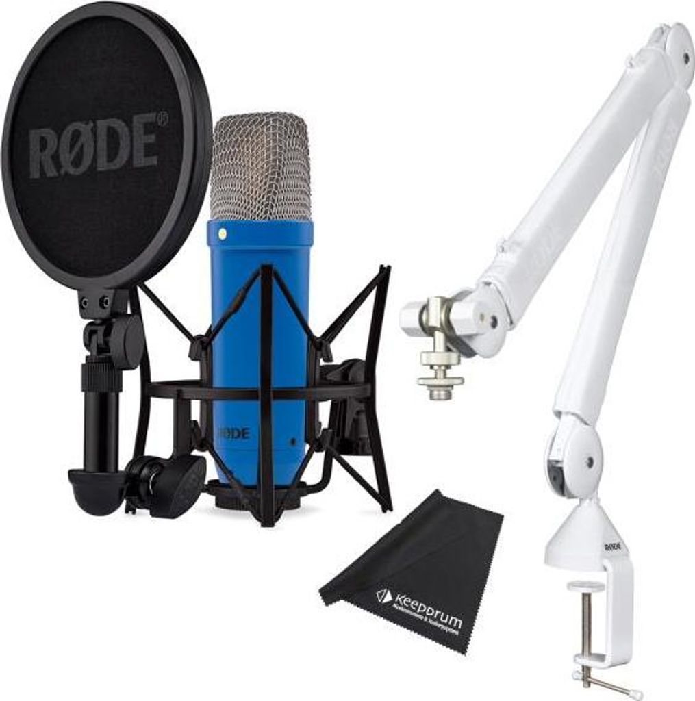 Rode NT1 Signature Cobalt Blau Mikrofon mit PSA-1+ Gelenkarm WH