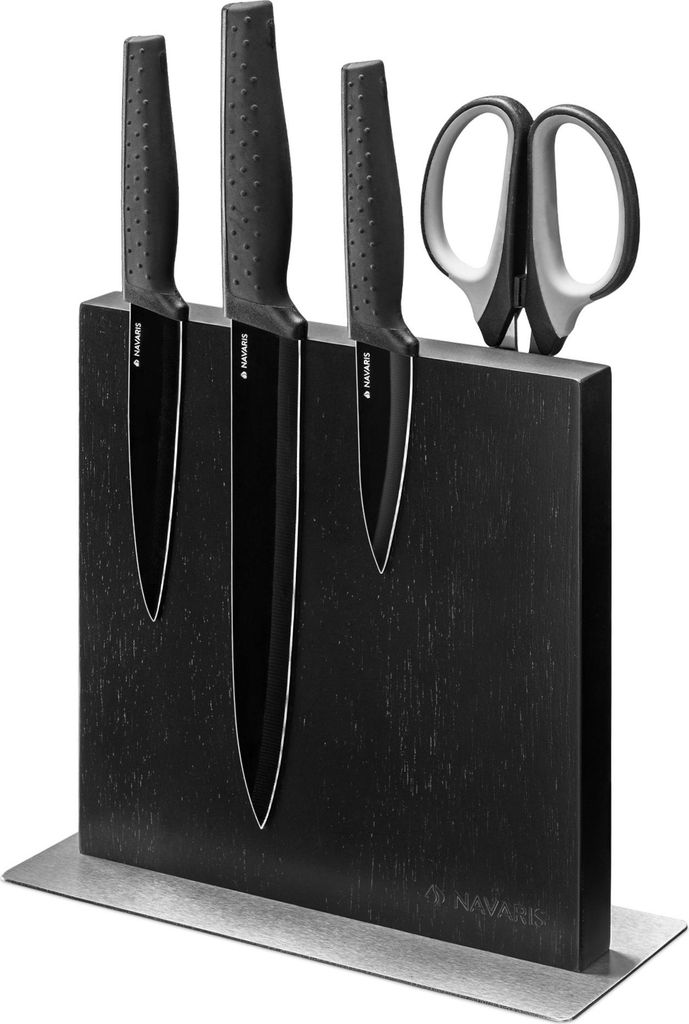 Navaris Messerhalter doppelseitig magnetisch aus Kautschuk Produktbild 