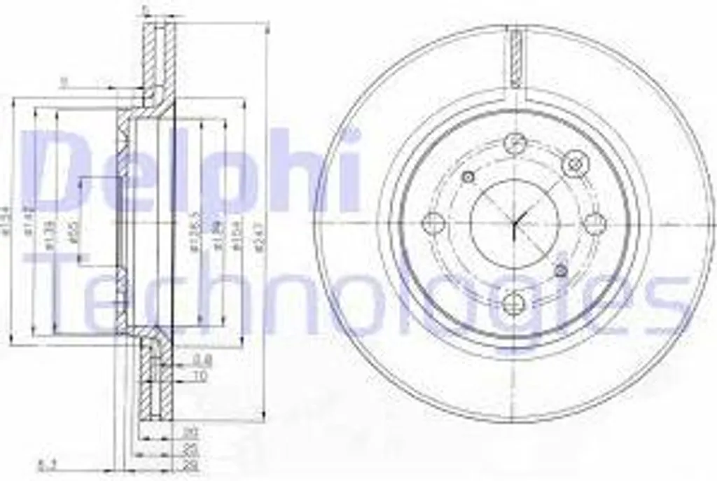 Disque de frein idéal pour conduite urbaine C1 108 et Toyota Aygo