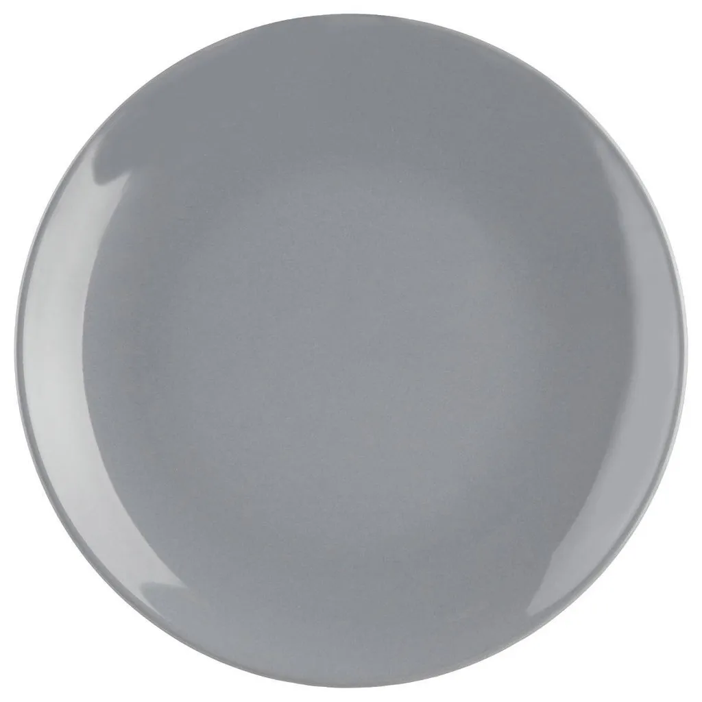 Piatto Dessert Professionale Colorama 20cm Grigio - Porcellana Alta Qualità