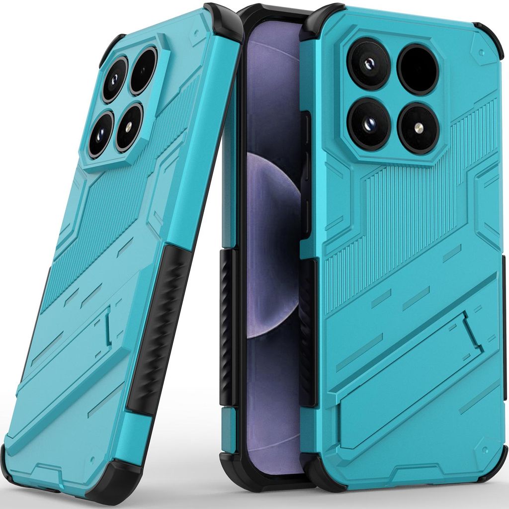 Armor Hülle für Xiaomi 17 Hybrid PC TPU Bumper Stoßfestes Schutzhülle mit Standfunktion Blau