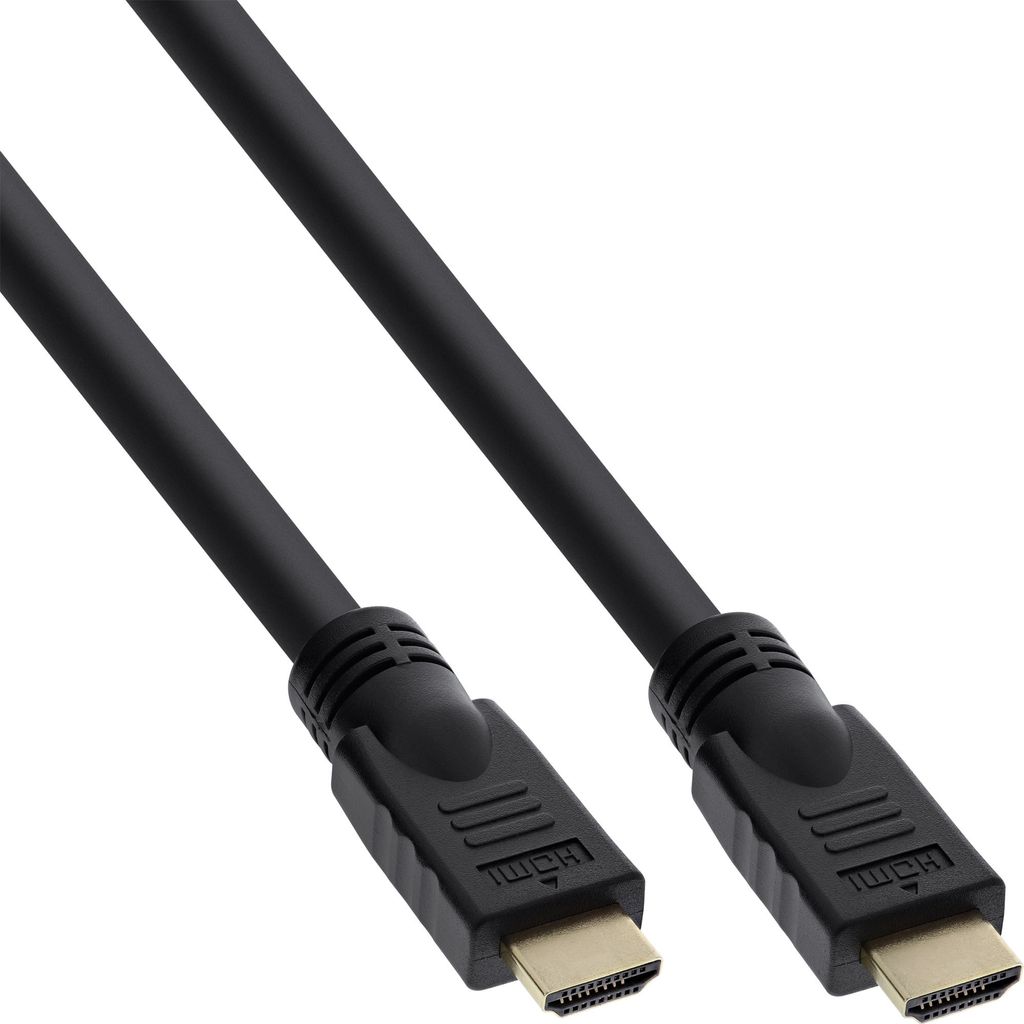 InLine HDMI-High Speed Kabel mit Ethernet, Premium, 4K2K, ST/ST, schwarz, 10m