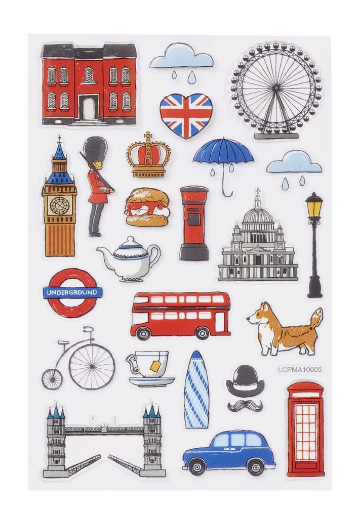 Hobbyfun GLOSSY-Sticker England Produktbild 