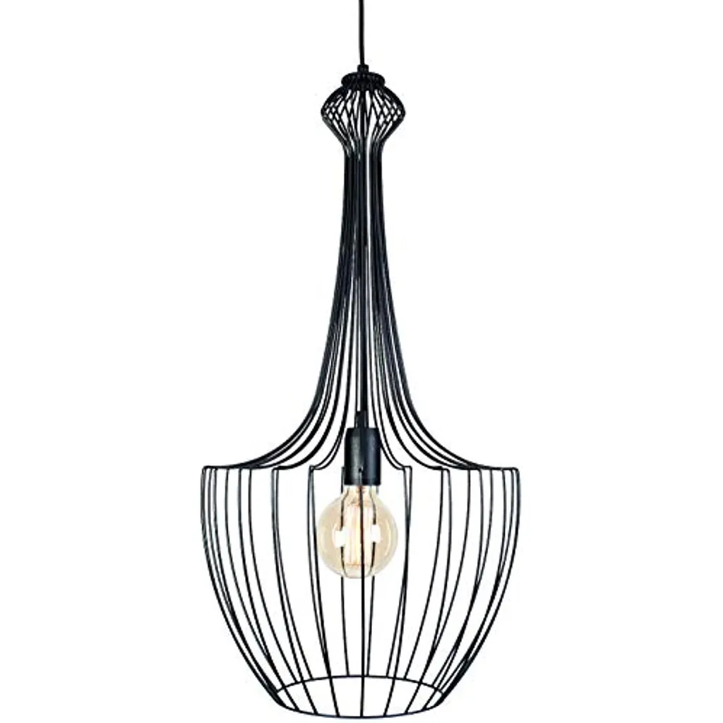 Lustre LUKSOR Noir en Métal pour Valoriser les Grands Espaces Intérieurs