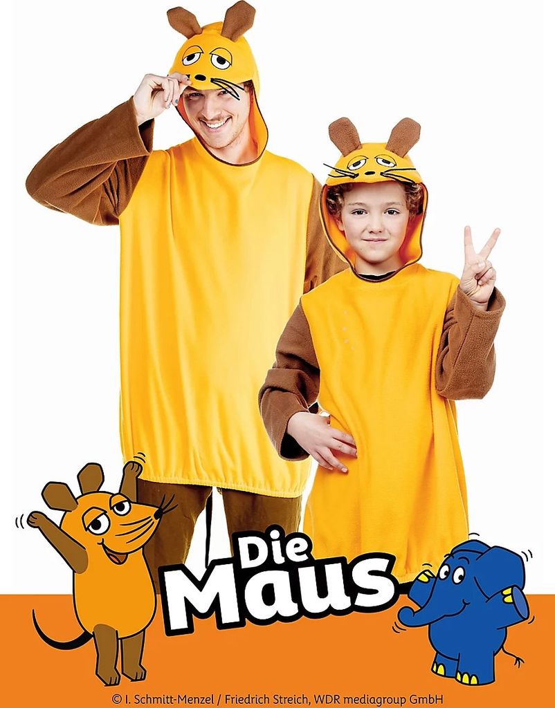Die Sendung mit der Maus Kostüm - Fasching Hoodie Karneval Produktbild 