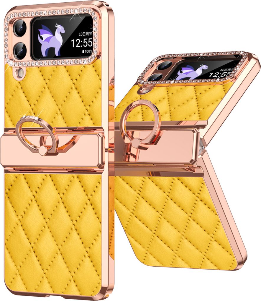 Leder Hülle für Samsung Galaxy Z Flip 4 5G mit Produktbild 