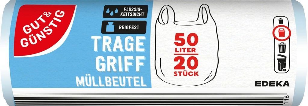GUT&GÜNSTIG 2251213006 Sacs poubelle GUT&GÜNSTIG 50,0 l Image du produit 