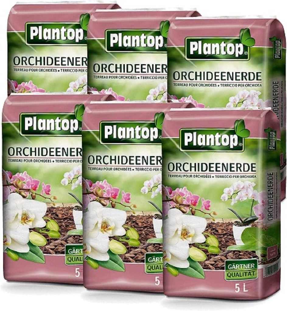 PLANTOP Orchideenerde  6 x 5 l Produktbild 