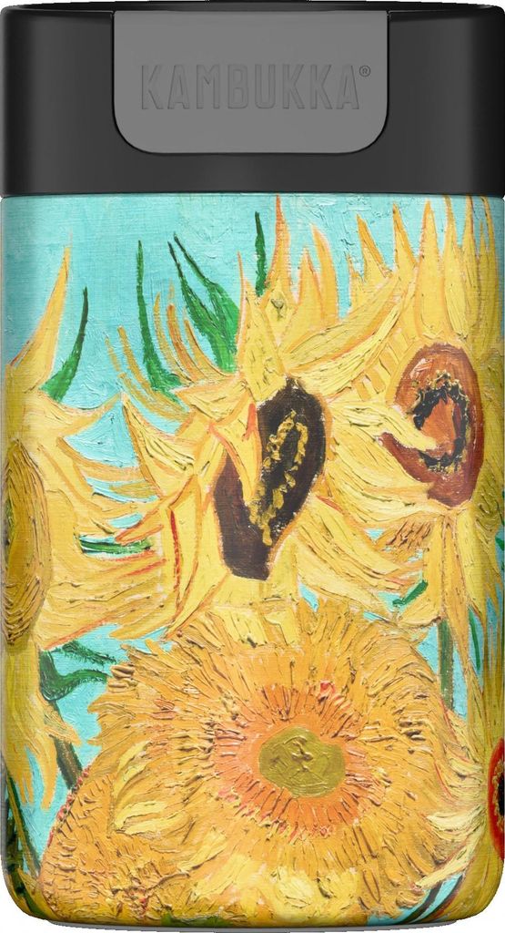 Kambukka Olympus Vase mit zwölf Sonnenblumen, 300 ml Thermobecher