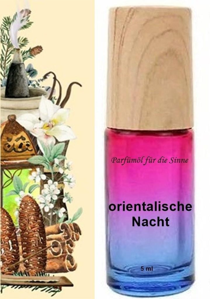 GKA Parfüm Roll-On gefüllt mit reinem Parfümöl orientalische Nacht Parfüm Roller RollOn Duftroller Parfümroller